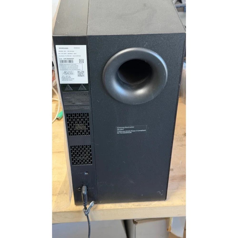 Samsung PS-WK450 Wireless Active Subwoofer Black Home Theater Bass Speaker